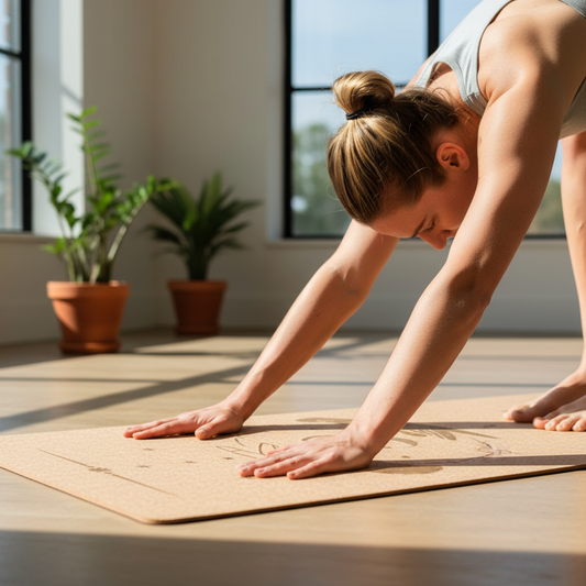 Eco-Friendly Cork Yoga Mat - Premium Natural Cork & TPE (6mm)