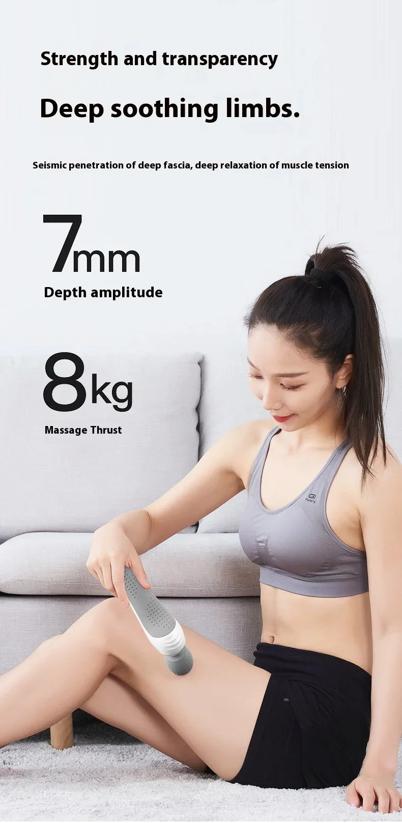 Portable Massage Gun - Deep Tissue Percussion Massager for Muscle Recovery